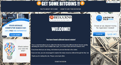 Desktop Screenshot of getsomebitcoins.com